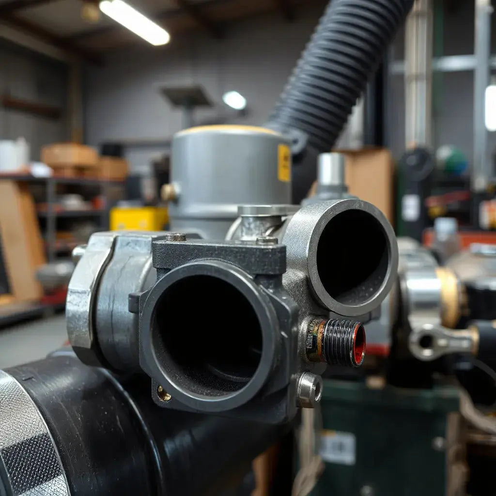 Ink duct end blocks fitted to an industrial ink duct system with secure end fittings and clean channels