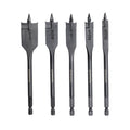 Pro 5-PC Spade Drill Bit Set w/ Full Threaded Pilot Point MegaBDM