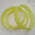 Mantra Luminous Silicone Wristband Source Large Bracelets - 190mm Mahā-Pratisāraḥ Luminous Yellow MegaBDM