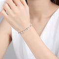 Women's Super Flash Brass Inlaid Zircon Simple Size Bracelet MegaBDM