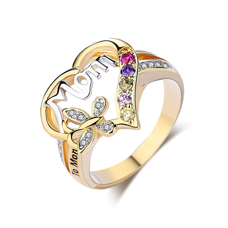 Heart Shape Mom Mother's Day Gift Bracelets - Two-Tone / No. 10 MegaBDM