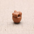 Peach Wood Two-color Lotus Corn Apple Pit Stitching Bracelet - Little apple MegaBDM