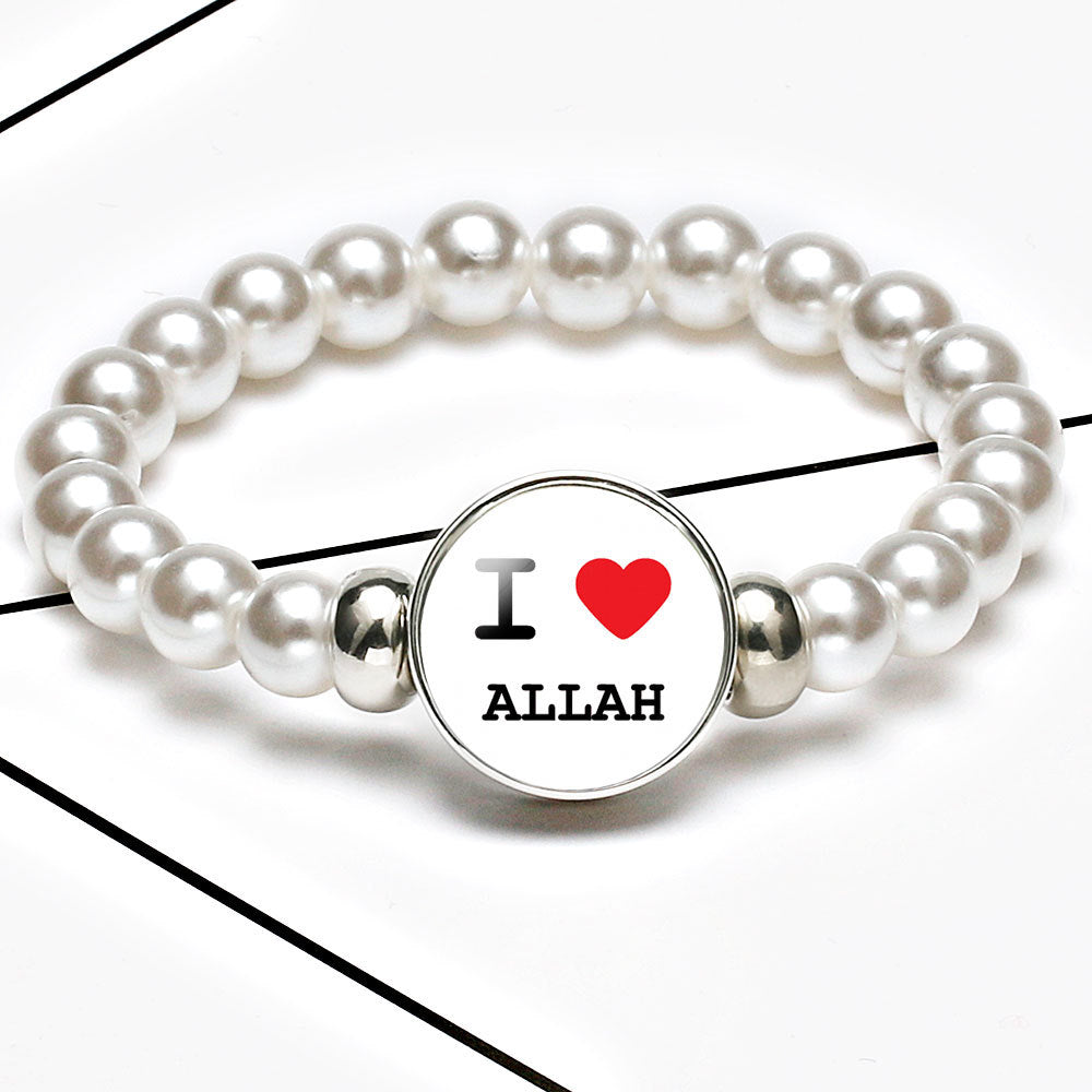 Comfortable Market Theme Time Stone Telescopic Bracelets - 12031502 / 18mm White K MegaBDM