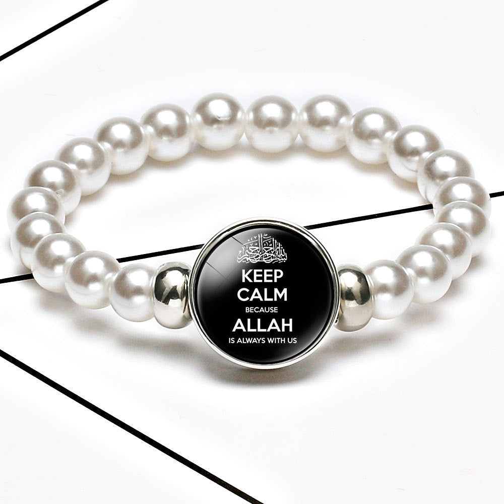 Comfortable Market Theme Time Stone Telescopic Bracelets - 12031510 / 18mm White K MegaBDM