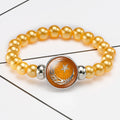Comfortable Market Theme Time Stone Telescopic Bracelets - 12031509 / 18mm White K MegaBDM