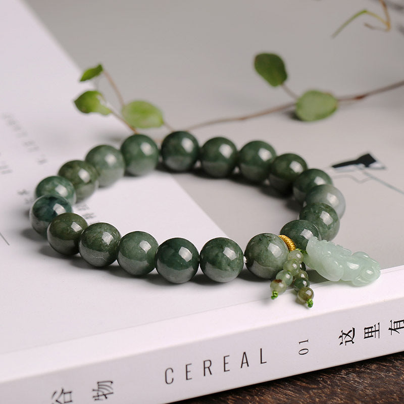 Natural A- Level Jade Ball Beads Bracelets MegaBDM