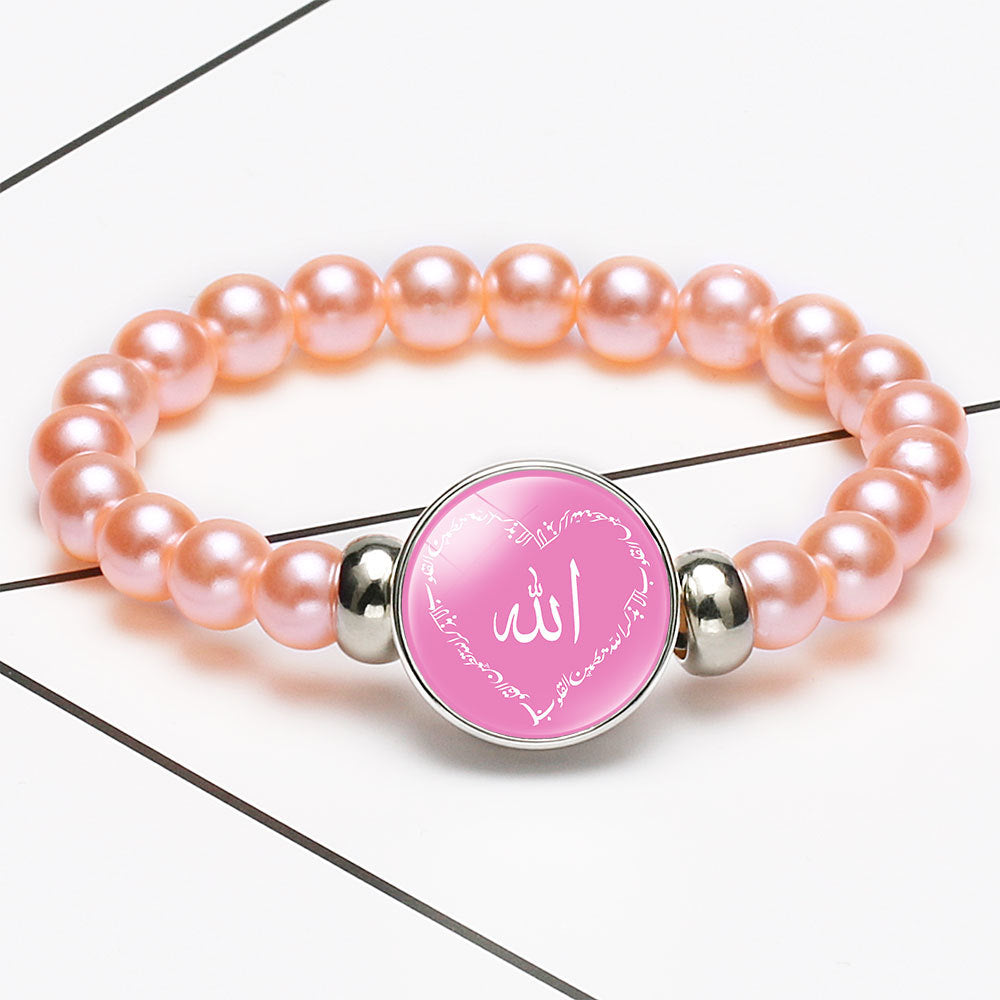 Comfortable Market Theme Time Stone Telescopic Bracelets - 12031514 / 18mm White K MegaBDM