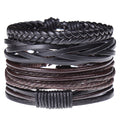 Men's Simple Retro Braided Leather Woven Hand Bracelets MegaBDM