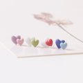 Trinkets Two-color Love Heart Sweet Design Personality Simple Gifts Fresh Stud Earrings MegaBDM