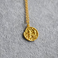 Niche Retro Golden Constellation Embossed Pattern Necklaces - Shooter MegaBDM