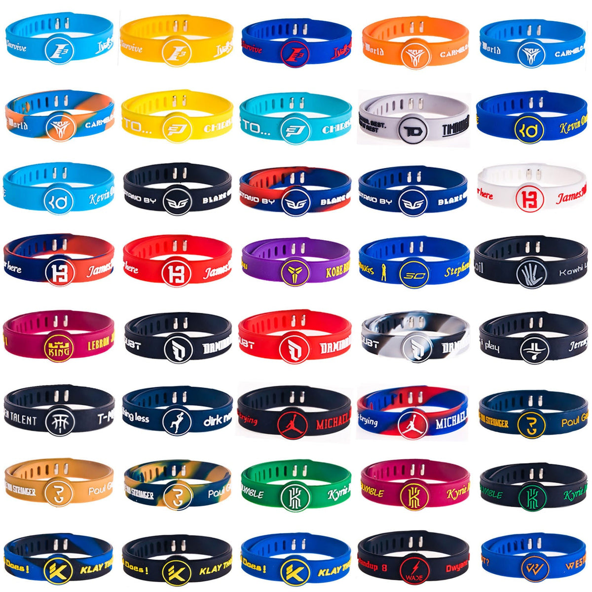 Team Star Lakers Warrior Knight Kobe Curry James Basketball Bracelet MegaBDM