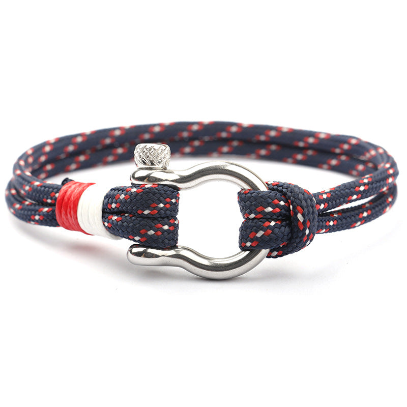 Steel Buckle Bow Type Boat Anchor Fashion Bracelets MegaBDM