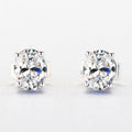 Version Stylish Simple Versatile Temperament Single Diamond Color Ear Line - White MegaBDM