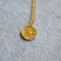 Niche Retro Golden Constellation Embossed Pattern Necklaces - Scorpio MegaBDM