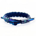 Braided Rope Holographic Reflective Kobe Curry James Owen Harden Bracelets - Letter Brother Holographic Black MegaBDM