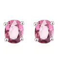 Version Stylish Simple Versatile Temperament Single Diamond Color Ear Line - Pink MegaBDM
