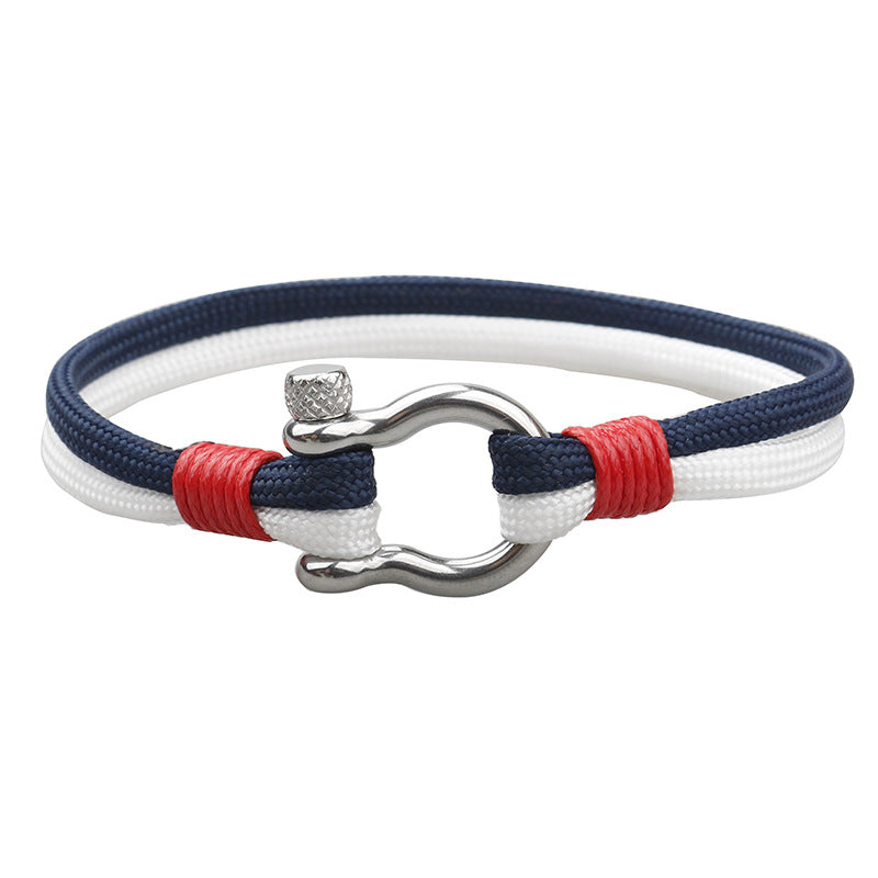 Steel Buckle Bow Type Boat Anchor Fashion Bracelets - 03 MegaBDM