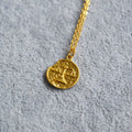 Niche Retro Golden Constellation Embossed Pattern Necklaces - Scales MegaBDM