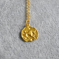 Niche Retro Golden Constellation Embossed Pattern Necklaces - Jinniu MegaBDM