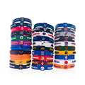 Sports Silicone Wrist Band Lakers Warriors Rockets Raptors Nets Bracelets - Clippers team MegaBDM