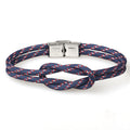 Women's & Men's Stainless Steel Snap Joint Fashion Navy Style Parachute Cord Truelove Bracelets MegaBDM