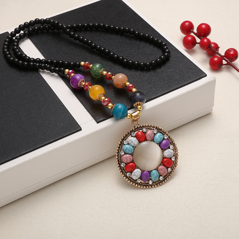 Casual Bohemian Ethnic Style Vintage Clothing Necklace - 35 MegaBDM