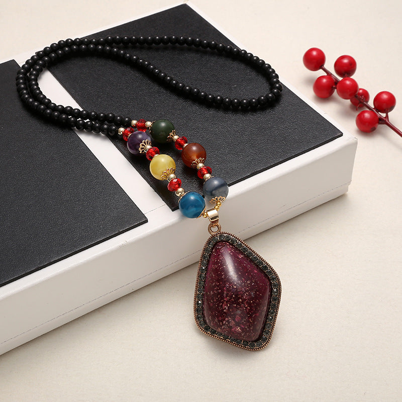 Casual Bohemian Ethnic Style Vintage Clothing Necklace - 26 MegaBDM