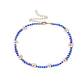 Women's Personalized Simple Contrast Color Creative Woven Necklace - 01 Blue Necklace 2501 MegaBDM