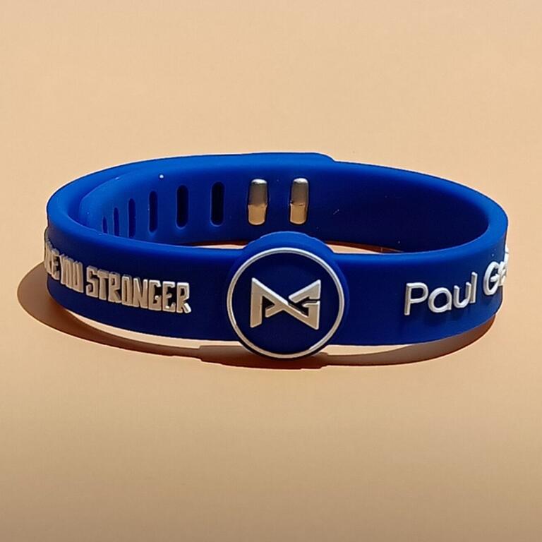 Team Star Lakers Warrior Knight Kobe Curry James Basketball Bracelet - George New (Clippers) Light Blue MegaBDM