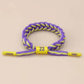 Women's Strap Basketball Shoelace Trendy Fashion Sports Wristband Star Male Curry Bracelets - James Light Purple MegaBDM