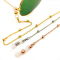 Stainless Steel Electric Golden Room Bead Glasses Nonskid Chain Necklace MegaBDM