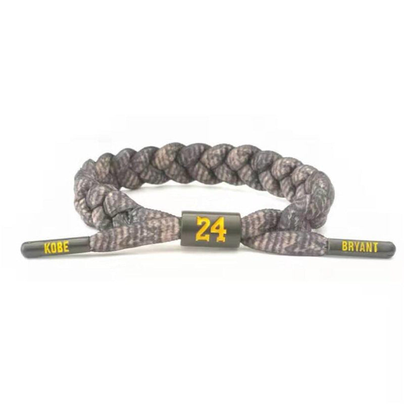 Women's Strap Basketball Shoelace Trendy Fashion Sports Wristband Star Male Curry Bracelets - Kobe Black Mamba (2.5 Yuan) MegaBDM