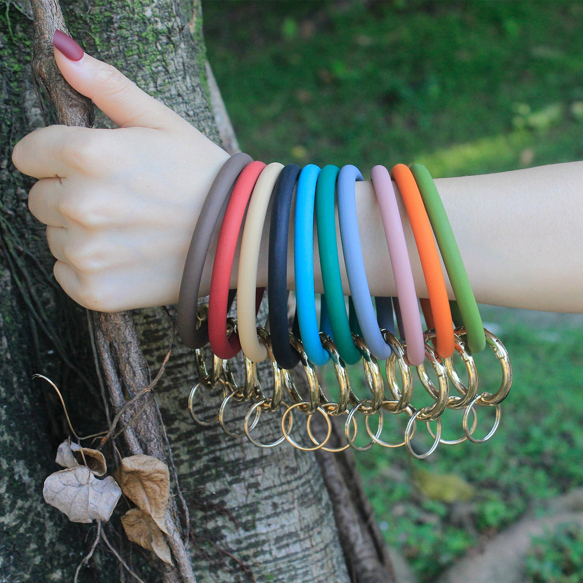 Large Round Silicone Key Case Gift Bracelets MegaBDM