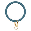 Large Round Silicone Key Case Gift Bracelets - Steel blue