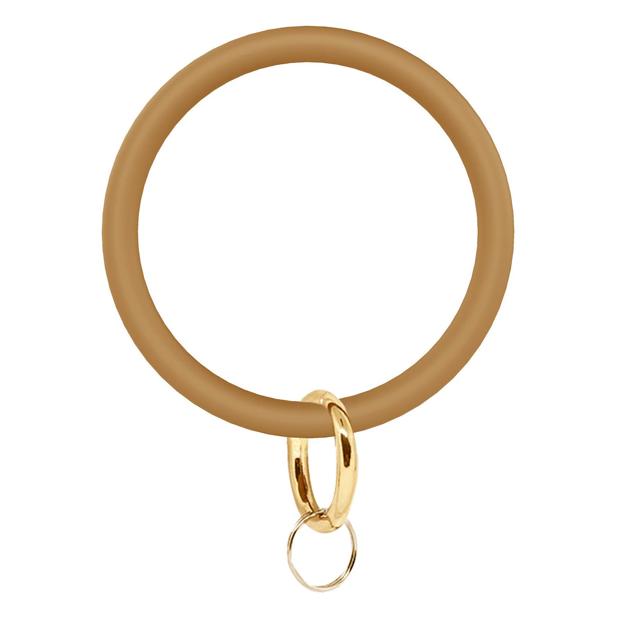 Large Round Silicone Key Case Gift Bracelets - Sand Color MegaBDM
