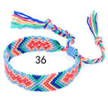 Ethnic Colorful Cotton Thread Friendship Hand Anklets - 36 MegaBDM