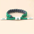 Women's Strap Basketball Shoelace Trendy Fashion Sports Wristband Star Male Curry Bracelets - Owen Green-Gray MegaBDM