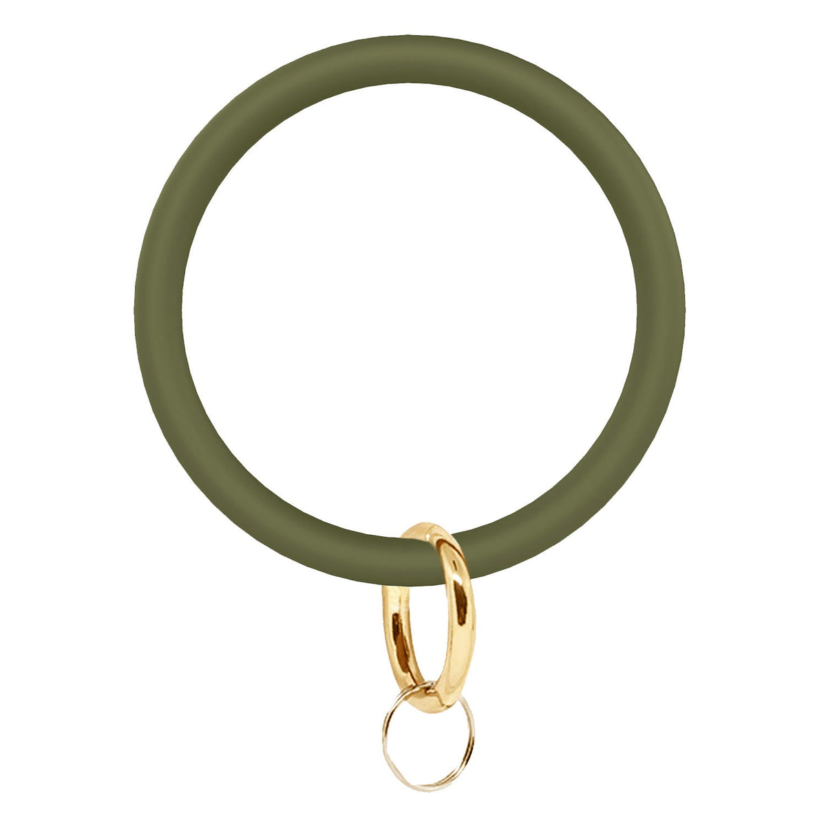 Large Round Silicone Key Case Gift Bracelets - Army Green MegaBDM