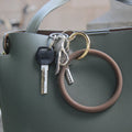 Large Round Silicone Key Case Gift Bracelets - Brown MegaBDM