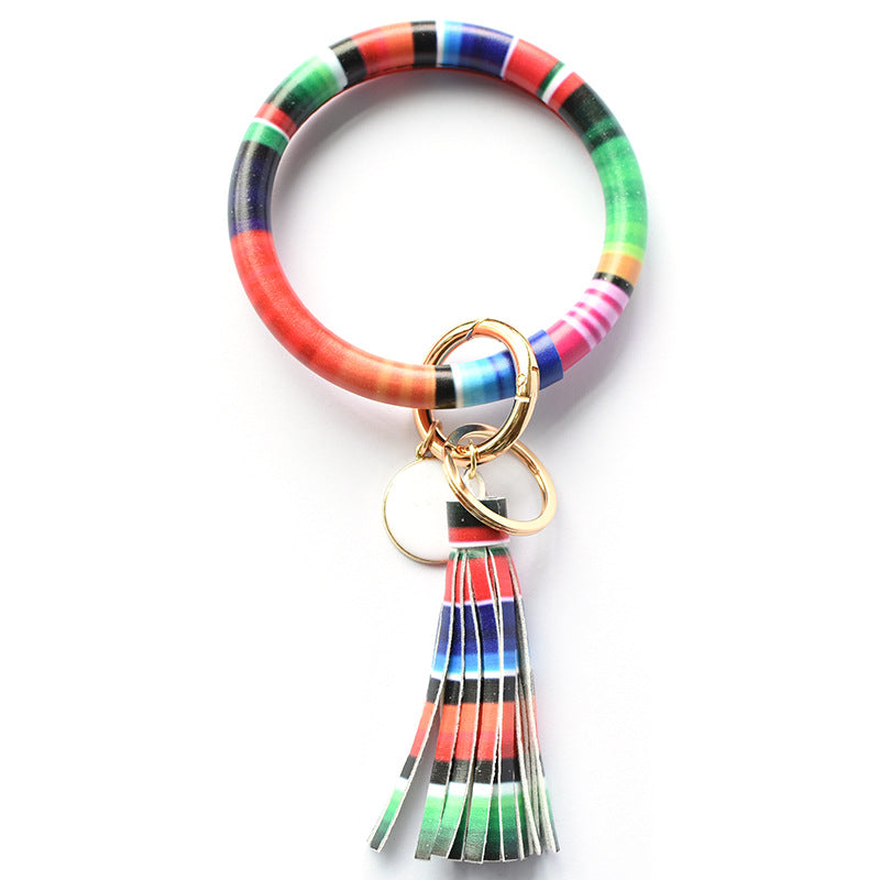 Christmas Pure Leather Key Creative Chain Bracelet - Rainbow Color MegaBDM