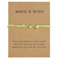 Hand Weaving Paper Card Five-pointed Star Bracelets - BR18Y0165-5 MegaBDM