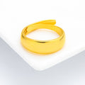 Women's & Men's Thickened Glossy Couple Fashion Simple Imitation Ring - Thickened Men's Glossy Ring / Adjustable Opening MegaBDM