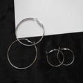Style Street Shot Oversized Round Circle Eardrop Stud Earrings MegaBDM