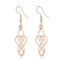 Fashion Court Vintage Alloy Round Roman Earrings - Style One Gold MegaBDM
