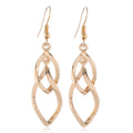 Fashion Court Vintage Alloy Round Roman Earrings - Style Four Gold MegaBDM