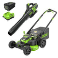 80V 25" Cordless Battery Dual Blade Self-Propelled Mower 2PC Combo Kit, (1) 4.0 Ah Battery and (1) Rapid Charger MegaBDM