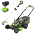80V 25" Cordless Battery Dual Blade Self-Propelled Mower 2PC Combo Kit, (1) 4.0 Ah Battery and (1)Rapid Charger MegaBDM