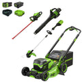 60V 22" Self-Propelled Lawn Mower 4-pc Combo Kit, (1)8.0 Ah Battery and (1) 4.0 Ah Battery and (2) Chargers MegaBDM