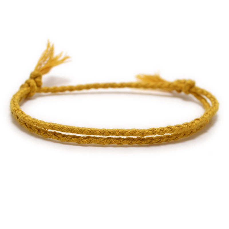 Women's String Hand Woven Rope Monochrome Optional Simple Bracelet - ATT-009 MegaBDM