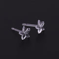 Women's Environmentally Friendly Fashion Simple Earings Invisible Stud Earrings - Plumeria Rubra Resin Stud Earrings/Mushroom Earplug MegaBDM